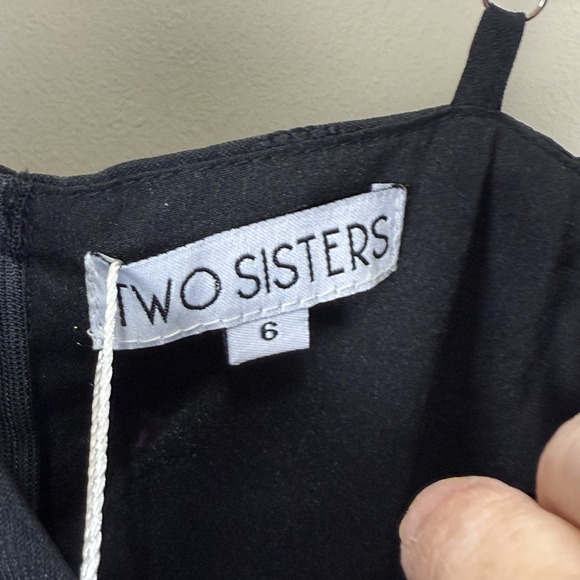 Two‎ Sisters The Label Womens Dress 6 Pixie Black Lace Party Whimsigoth Witchy - Picture 6 of 7